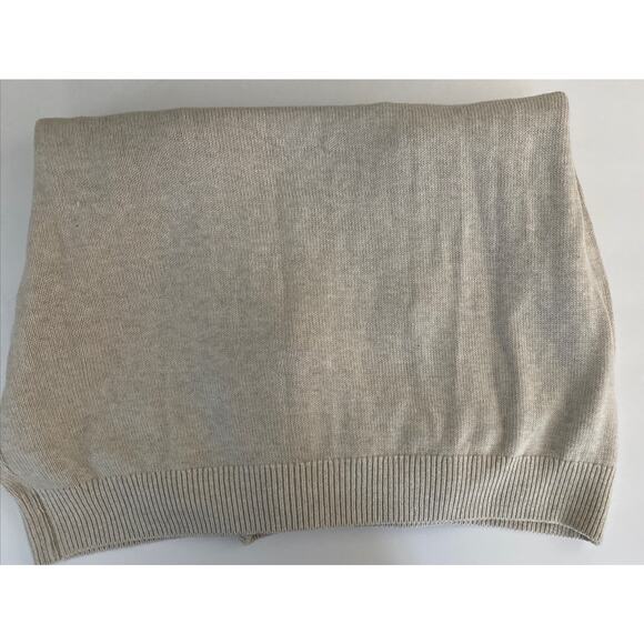 New Van Heusen Men 1/4 zip Knit Pullover Sweater Stone Heather Plus 2XL FLAW - Picture 5 of 8